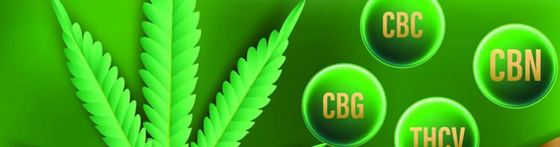 A list of major cannabinoids