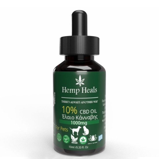 Hemp Heals P.C. Pet CBD Oil 10% 10ML Hemp Heals P.C. Pet CBD Oil 10% 10ML