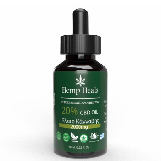 Hemp Heals P.C CBD Oil 20% 10ML Hemp Heals P.C CBD Oil 20% 10ML