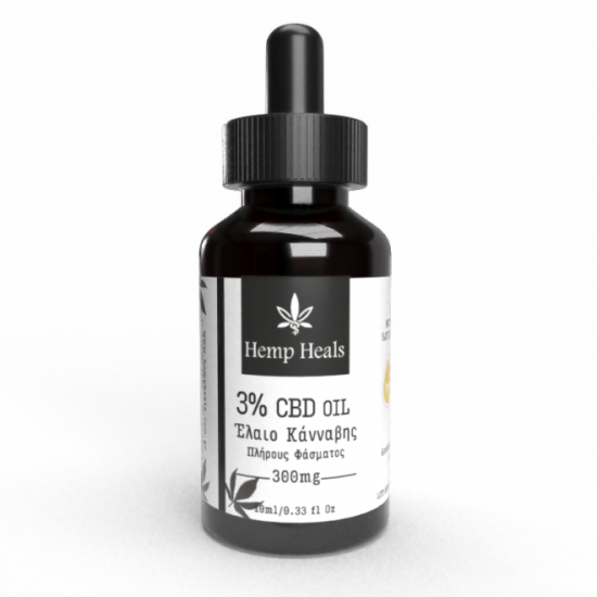 Hemp Heals P.C CBD Oil 3% 10ML (MCT Oil) Hemp Heals P.C CBD Oil 3% 10ML (MCT Oil)
