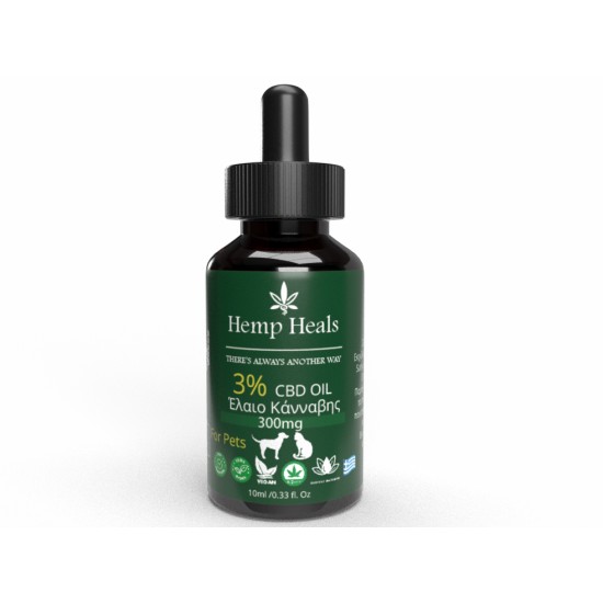 Hemp Heals P.C. Pet CBD Oil 3% 10ML Hemp Heals P.C. Pet CBD Oil 3% 10ML