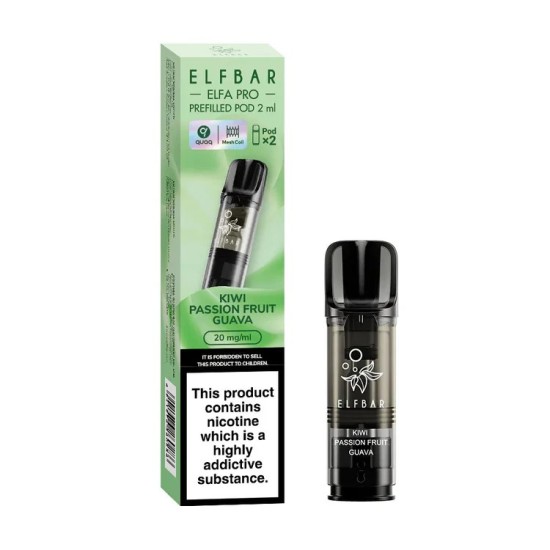 Elfa Pre-filled Replacement Pod (Pack Of 2), "Kiwi Passion Fruit Guava", 2x2ml
