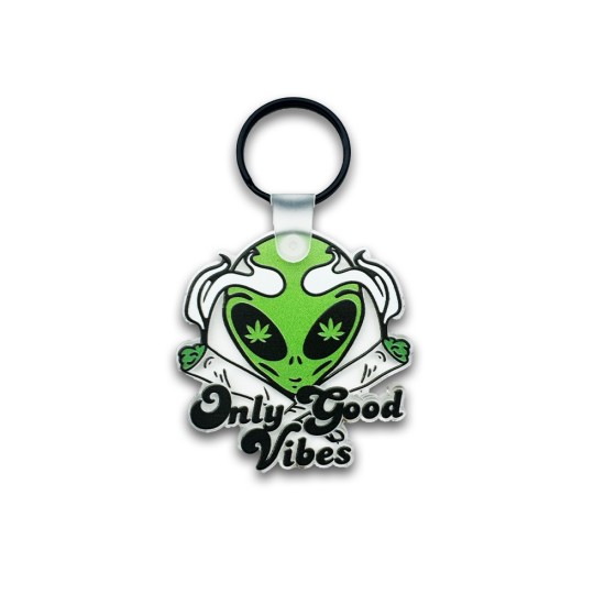 "Only Good Vibes" Acrylic Keychain