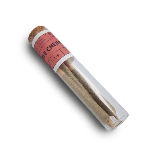 Hempower Pre-Rolled Stick White Cherry 23%, 3pcs (tube) Hempower Pre-Rolled Stick White Cherry 23%, 3pcs (tube)
