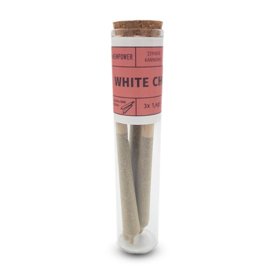Hempower Pre-Rolled Stick White Cherry 23%, 3pcs (tube)