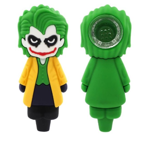 Silicone hand pipe  (joker, pikatsu)