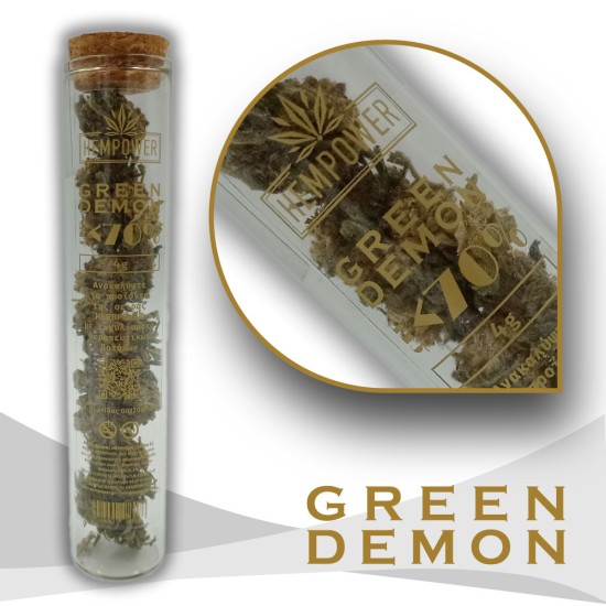 4G TUBE Hempower Ανθός Κάνναβης GREEN DEMON < 70% CBD 4G TUBE Hempower Ανθός Κάνναβης GREEN DEMON < 70% CBD