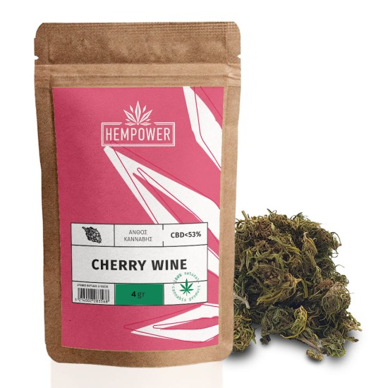 Hempower Ανθός Κάνναβης Cherry Wine CBD < 53% 4G Hempower Ανθός Κάνναβης Cherry Wine CBD < 53% 4G