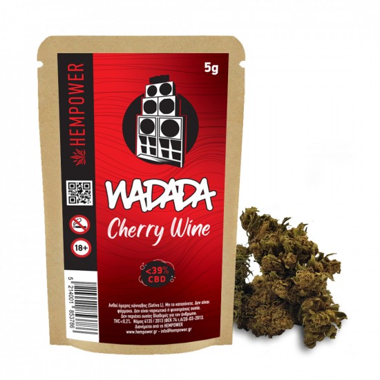 Hempower Ανθός Κάνναβης WADADA CHERRY WINE 39% CBD 5G Hempower Ανθός Κάνναβης WADADA CHERRY WINE 39% CBD 5G