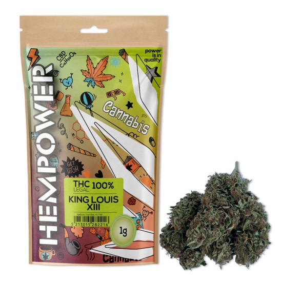 Hempower CBD Flower "King Louis XIII" 100% CBD 1G