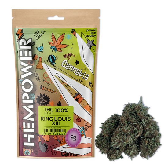 Hempower CBD Flower "King Louis XIII" 100% CBD 2G