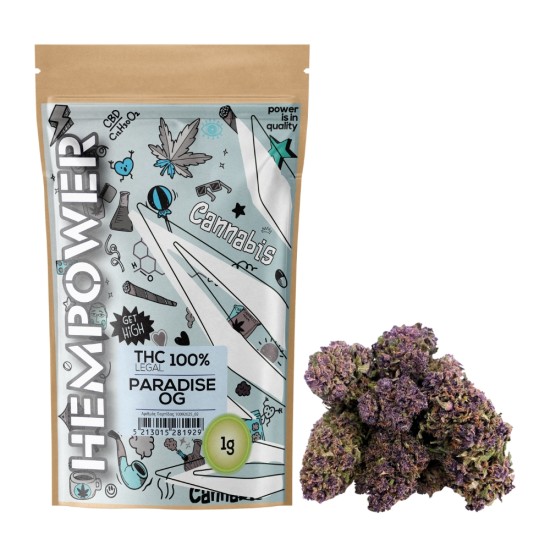 Hempower CBD Flower "Paradise OG" 100% CBD 1G