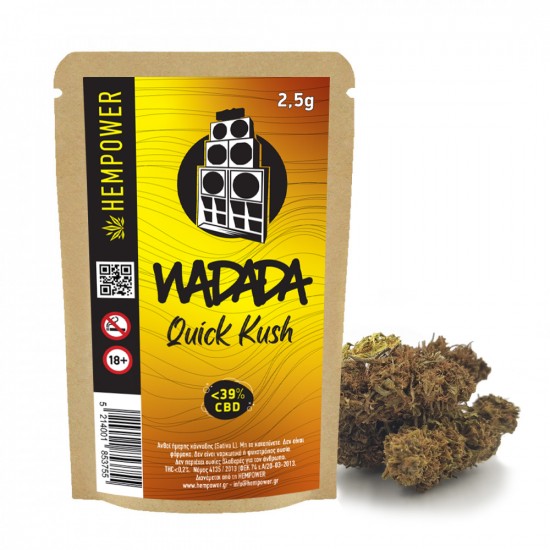 Hempower Ανθός Κάνναβης WADADA QUICK KUSH 39% CBD 2.5G Hempower Ανθός Κάνναβης WADADA QUICK KUSH 39% CBD 2.5G