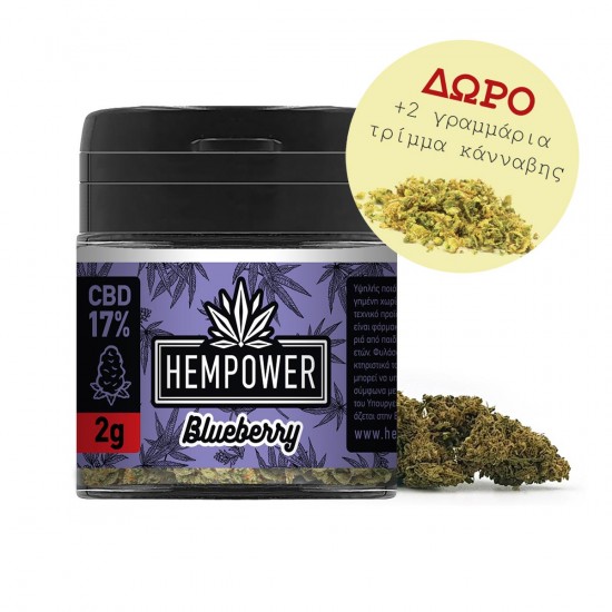 Hempower Ανθός Κάνναβης BLUEBERRY 17% CBD 2G Hempower Ανθός Κάνναβης BLUEBERRY 17% CBD 2G