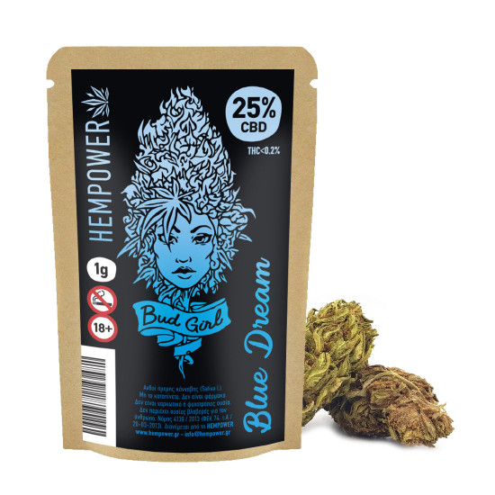 Hempower Ανθός Κάνναβης BUD GIRL BLUE DREAM 25% CBD 1G Hempower Ανθός Κάνναβης BUD GIRL BLUE DREAM 25% CBD 1G