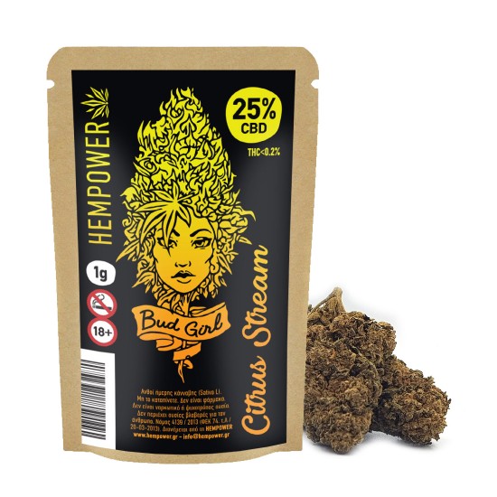 Hempower Ανθός Κάνναβης BUD GIRL CITRUS STREAM 25% CBD 1G Hempower Ανθός Κάνναβης BUD GIRL CITRUS STREAM 25% CBD 1G