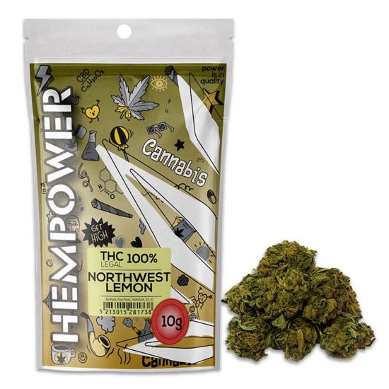 Hempower CBD Flower "NorthWest Lemon" 100% CBD 10G
