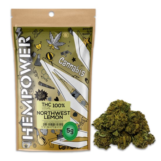 Hempower CBD Flower "NorthWest Lemon" 100% CBD 5G
