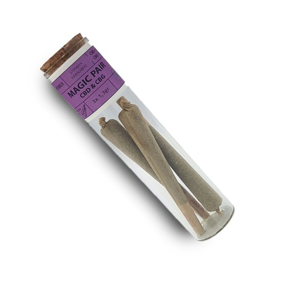 Hempower Pre-Rolled Stick Magic Pair CBD<69, 3pcs (tube) Hempower Pre-Rolled Stick Magic Pair CBD<69, 3pcs (tube)