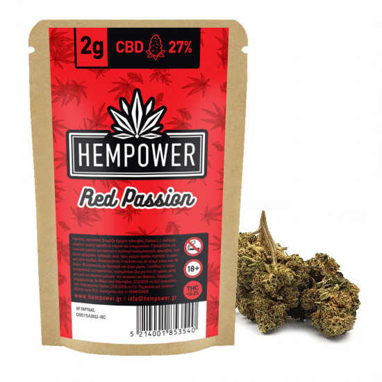 Hempower Ανθός Κάνναβης Red Passion 27% CBD 2G Hempower Ανθός Κάνναβης Red Passion 27% CBD 2G