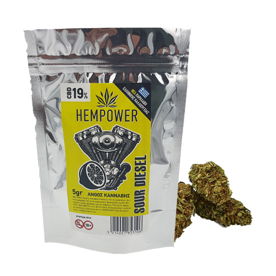Hempower Ανθός Κάνναβης SOUR DIESEL 19% CBD 5G Hempower Ανθός Κάνναβης SOUR DIESEL 19% CBD 5G