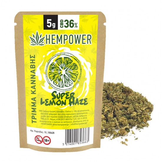 Hempower Τρίμμα Ανθού Κάνναβης S. LEMON HAZE 36% CBD 5G Hempower Τρίμμα Ανθού Κάνναβης S. LEMON HAZE 36% CBD 5G