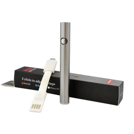 Vape Pen Battery for Cartridge 380mAh - MAX (silver)