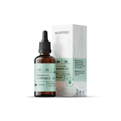 Hempower CBD Oil 5% 10ml (500mg/10ml), full spectrum, THC<0.2%  Hempower CBD Oil 5% 10ml (500mg/10ml), full spectrum, THC<0.2%
