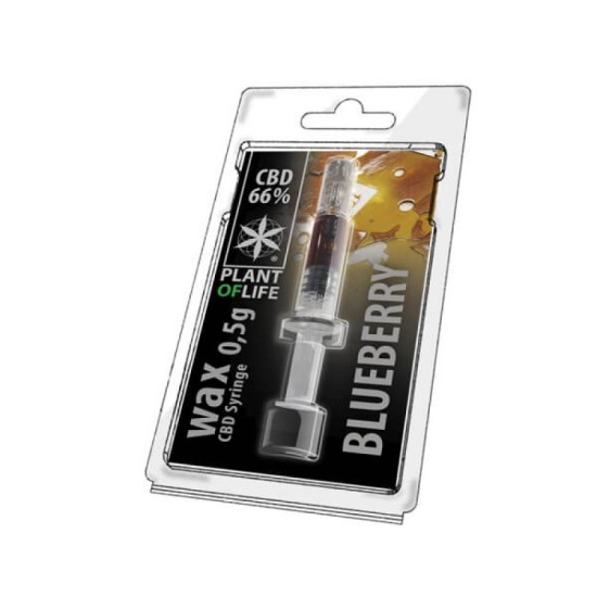 Plant of Life WAX 66% CBD BLUEBERRY 0,5G Plant of Life WAX 66% CBD BLUEBERRY 0,5G
