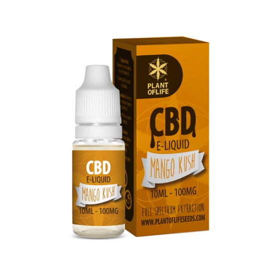 Plant of Life E-LIQUID CBD 1% MANGO KUSH 100MG 10ML Plant of Life E-LIQUID CBD 1% MANGO KUSH 100MG 10ML