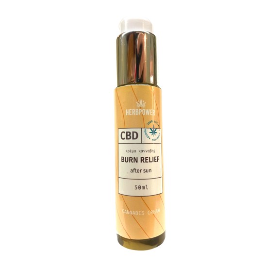 Herbpower Κρέμα CBD Κάνναβης για Εγκαύματα 50ml Herbpower Κρέμα CBD Κάνναβης για Εγκαύματα 50ml