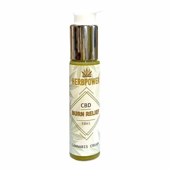 Herbpower Κρέμα CBD Κάνναβης για Εγκαύματα 50ml