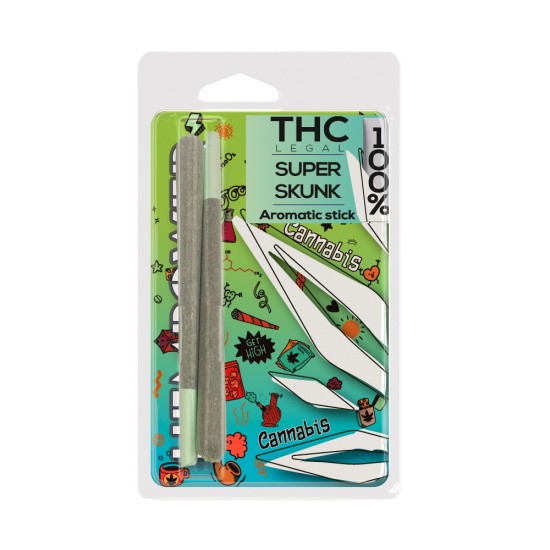 Hempower Aromatic Stick Super Skunk 100% CBD 2pcs, blister case Hempower Aromatic Stick Super Skunk 100% CBD 2pcs, blister case