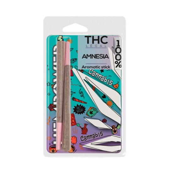 Hempower Aromatic Stick Amnesia Haze 100% CBG 2pcs, blister case Hempower Aromatic Stick Amnesia Haze 100% CBG 2pcs, blister case
