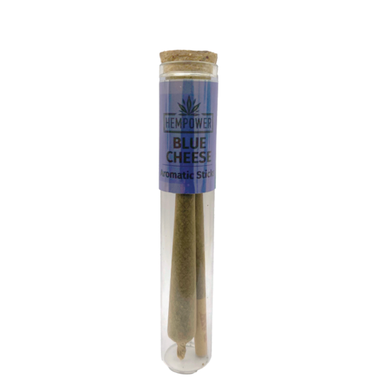 Hempower Aromatic Stick Blue Cheese 100% CBD 2pcs, (tube)
