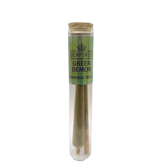 Hempower Aromatic Stick Green Demon 100% CBD 2pcs, (tube)