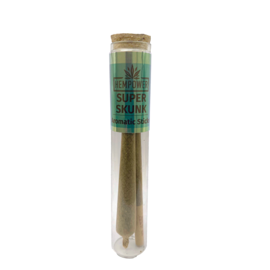Hempower Aromatic Stick Super Skunk 100% CBD 2pcs, (tube)