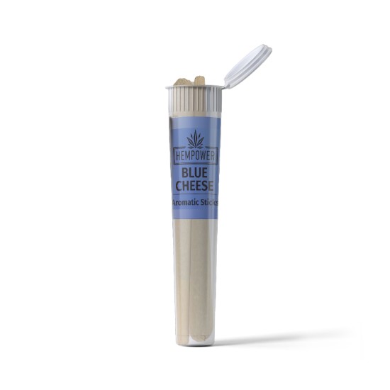 Hempower Aromatic Stick Blue Cheese 100% CBD 2pcs, (plastic tube)