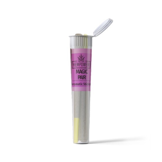 Hempower Aromatic Stick Magic Pair 100% CBG 2pcs, (plastic tube) Hempower Aromatic Stick Magic Pair 100% CBG 2pcs, (plastic tube)