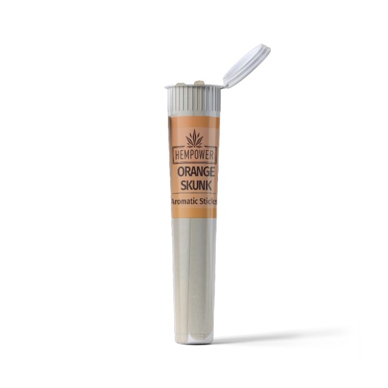Hempower Aromatic Stick Orange Skunk 100% CBD 2pcs, (plastic tube) Hempower Aromatic Stick Orange Skunk 100% CBD 2pcs, (plastic tube)