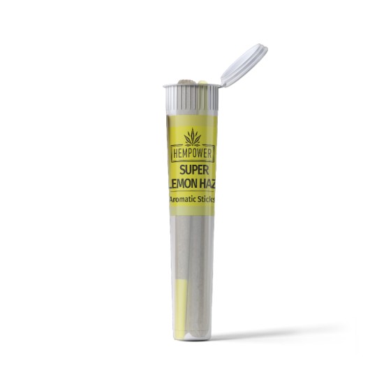 Hempower Aromatic Stick Super Lemon Haze 100% CBD 2pcs, (plastic tube) Hempower Aromatic Stick Super Lemon Haze 100% CBD 2pcs, (plastic tube)