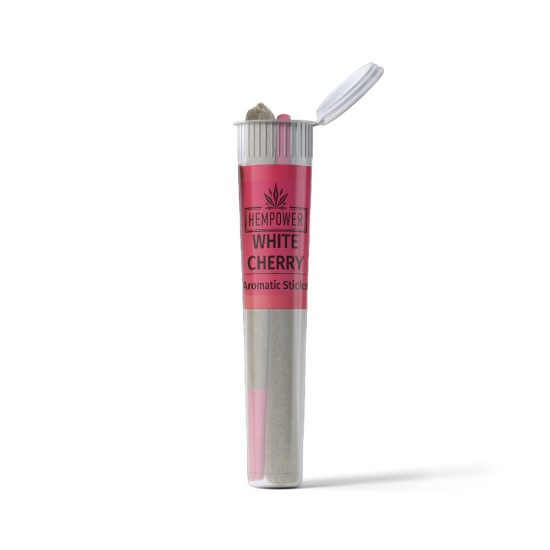 Hempower Aromatic Stick White Cherry 100% CBG 2pcs, (plastic tube)