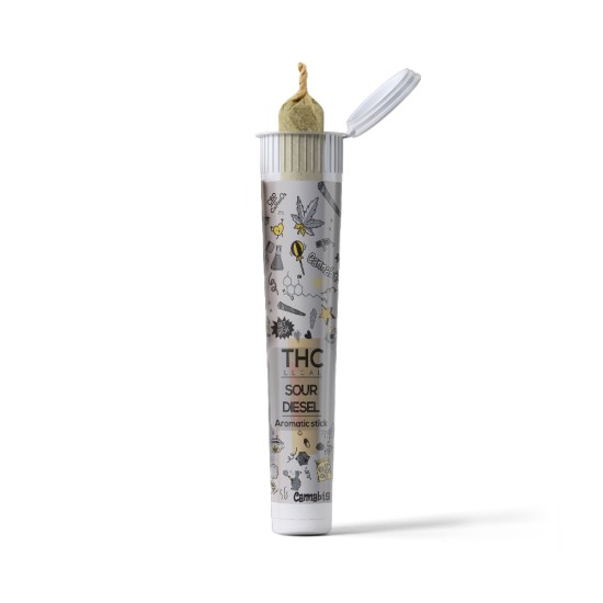 Hempower Red Leaf Stick "Sour Diesel" 1pc, plastic tube