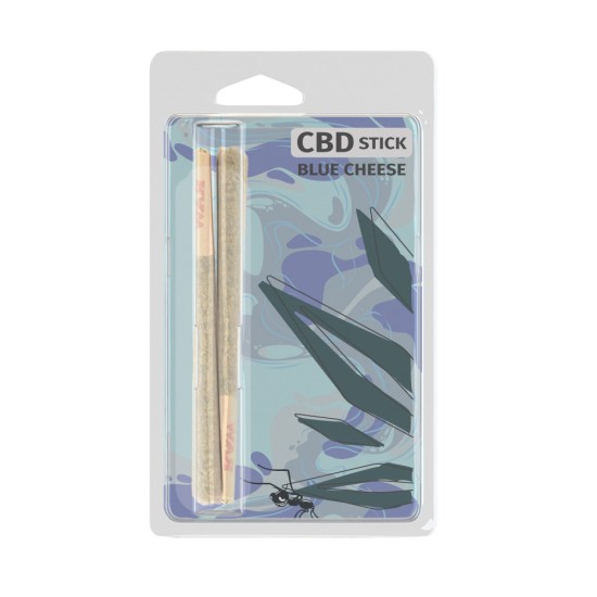 Hempower Aromatic Stick Blue Cheese 100% CBD 2pcs, blister case
