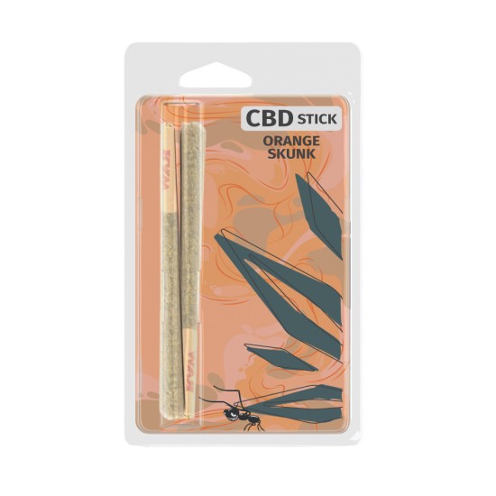 Hempower Aromatic Stick Orange Skunk 100% CBD 2pcs, blister case