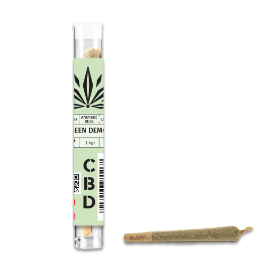 Hempower Aromatic Stick Green Demon 100% CBD 1pc, tube