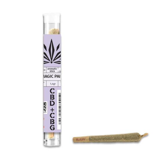Hempower Aromatic Stick Magic Pair 100% CBD % CBG 1pc, tube