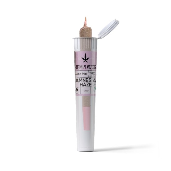 Hempower Aromatic Stick Amnesia Haze 100% CBG 1pc, tube Hempower Aromatic Stick Amnesia Haze 100% CBG 1pc, tube