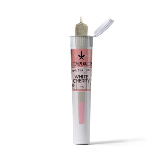 Hempower Aromatic Stick White Cherry 100% CBD & CBG 1pc, tube Hempower Aromatic Stick White Cherry 100% CBD & CBG 1pc, tube