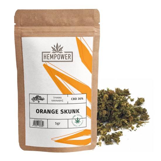Hempower Τρίμμα Ανθού Κάνναβης ORANGE SKUNK 36% CBD 5G Hempower Τρίμμα Ανθού Κάνναβης ORANGE SKUNK 36% CBD 5G